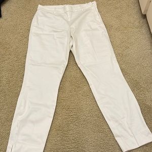 White ankle pant